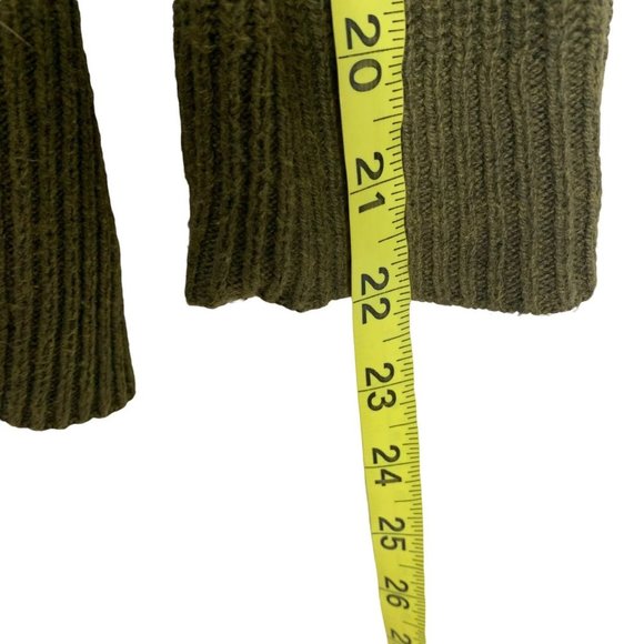 Madewell Green Thompson Pocket Pullover Boxy Knit Sweater Small - Picture 6 of 8